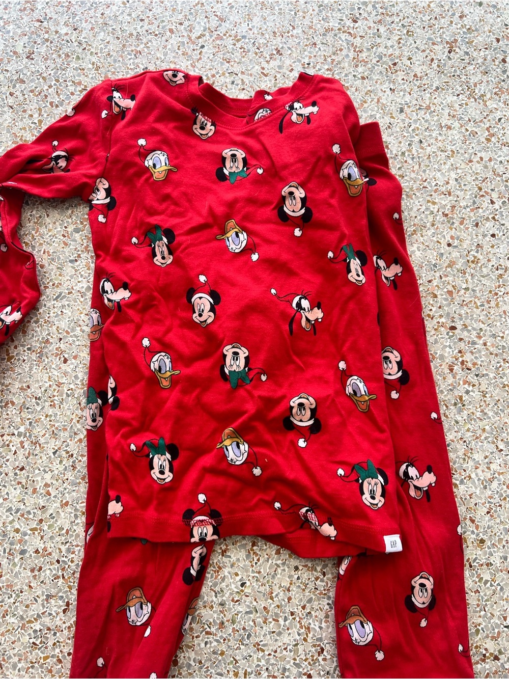 GAP Red Mickey & Friends Holiday Pajama Set